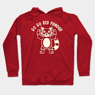 Go Go Red Panda (Mono) Hoodie